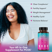 Cyster Glow   9-in-1 Premium Myo-Inositol & D-Chiro Inositol Blend: All in one PCOS supplement.* - Image 3